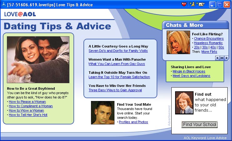 Love Advice Screen