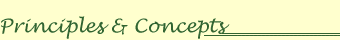 Principles & Concepts